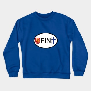 Finland car country code Crewneck Sweatshirt